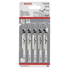 Bosch T101B Λάμες Clean for Wood για Ξύλο 5τμχ