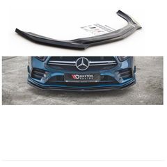 Mercedes A class w177 2018+ πλαστικό έτοιμο βαμμένο μαύρο μπροστά σπόιλερ άριστης ποιότητας και εφαρμογής