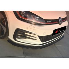 Golf 7.5 gti 2017-2020 πλαστικό έτοιμο βαμμένο μαύρο μπροστά σπόιλερ άριστης ποιότητας και εφαρμογής-thumb-1