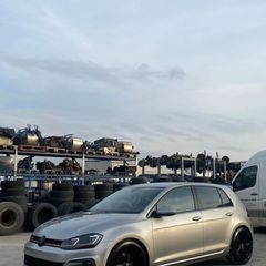 Golf 7.5 gti 2017-2020 πλαστικό έτοιμο βαμμένο μαύρο μπροστά σπόιλερ άριστης ποιότητας και εφαρμογής-thumb-5