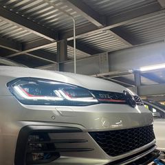 Golf 7.5 gti 2017-2020 πλαστικό έτοιμο βαμμένο μαύρο μπροστά σπόιλερ άριστης ποιότητας και εφαρμογής-thumb-9