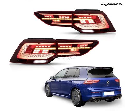 VW GOLF MK8 2020+ MATRIX LED ΠΙΣΩ ΦΑΝΑΡΙΑ 