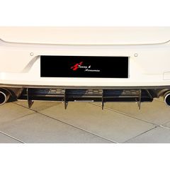 Golf 7.5 gti πλαστικό έτοιμο βαμμένο μαύρο πίσω διαχύτης πρόσθετο άριστης ποιότητας και εφαρμογής-thumb-2