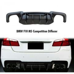 bmw f10 SERIES 5 M5 LOOK πλαστικό έτοιμο βαμμένο μαύρο πίσω διαχύτης πρόσθετο άριστης ποιότητας και εφαρμογής