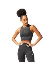 ASICS Γυναικείο Αθλητικό Crop Top Αμάνικο Μαύρο Μαύρο 2012B915-001