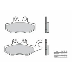 Τακακια Φρενων Scooter Κεραμεικα Carbon  - 07060 | Brembo