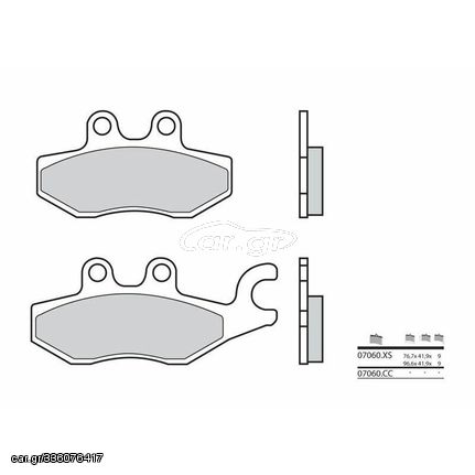 Τακακια Φρενων Scooter Κεραμεικα Carbon  - 07060 | Brembo