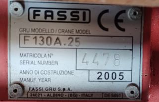 Cranes Fassi 2005 F130 A25-thumb-4