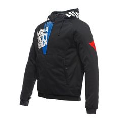 ΦΟΥΤΕΡ ΜΟΤΟΣΥΚΛΕΤΑΣ ΜΕ ΠΡΟΣΤΑΣΙΕΣ DAEMON-X SAFETY HOODIE FULL ZIP VR46 BLACK/WHITE/BLUE 201735268 | DAINESE