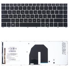 Πληκτρολόγιο Ελληνικό - Greek Laptop Keyboard για HP 5330 5330M AEF1100010 9Z.N6TBQ.00L GR With Backlit Silver ( Κωδ.40593GRSILVERBACKLIT )