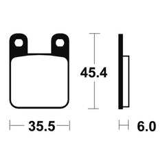 Τακακια Φρενων Street Performance Μεταλλικα Mf59 | Tecnium