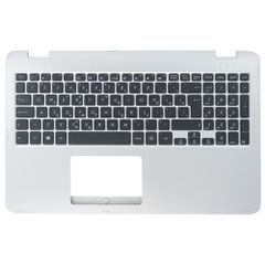 Πληκτρολόγιο Ελληνικό - Greek Laptop Keyboard Palmrest για Asus TP501 TP501UA TP501UB TP501UQ GR Silver ( Κωδ.40933GRSILPALM )