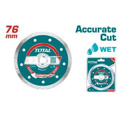 TOTAL TAC2120763 Διαμαντόδισκος υγράς κοπής Φ-76mm ΓΙΑ TAGLI76017