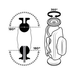 Quad Lock 360 Arm - Dual Pivot Medium-thumb-1