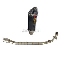 ΕΞΑΤΜΙΣΗ ΜΕ ΛΑΙΜΟ APIDO ΚΑΙ ΤΕΛΙΚΟ ΤΥΠΟΥ AKRAPOVIC Φ-50 ΓΙΑ DAYTONA VELOS/SPRINTER 125 INJECTION