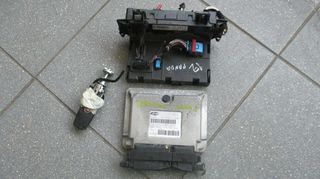 Σετ ECU - immobilizer από Fiat Panda II 2002-2011, μοτέρ 188A4000, 1.2lt
