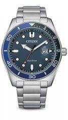 Ρολόι Citizen Sports Eco-Drive με ασημί μπρασελέ AW1761-89L