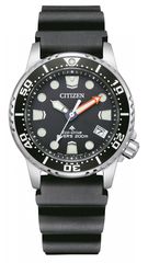 Ρολόι Citizen Promaster Diver's Eco-Drive με μαύρο λουράκι EO2020-08E