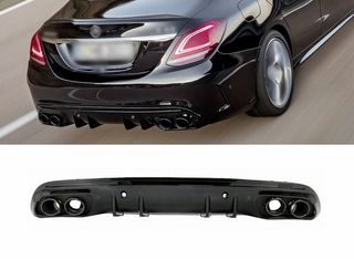 ΠΙΣΩ ΣΠΟΙΛΕΡ Mercedes C-Class W205 S205 Sport Line (2014-2020) C43 AMG Design Night Package