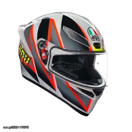 ΚΡΑΝΟΣ FULL FACE K1 S BLIPPER GREY/RED ECE 22.06 |AGV