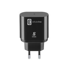 Cellular Line 367182 Φορτιστής Χωρίς Καλώδιο με Θύρα USB-C 25W Power Delivery Μαύρος
