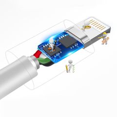 Dudao cable USB / Lightning 3A 1m white (L1L white)-thumb-4