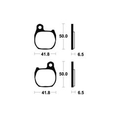 Tecnium Street Organic Brake Pads - Ma164