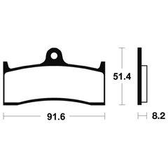 Tecnium Street Organic Brake Pads - Ma176