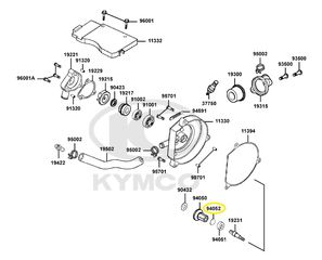 Λαστιχάκι Αντλίας Νερού Kymco Supe-r 9 50S 2006 - 2007 94052-KFA5-900