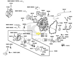 O-ring Αντλίας Νερού 16mm Kymco Uxv.500 4x4 2008 - 2010 91301-LDB5-E00