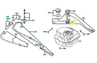 O-ring Φλοτέρ Βενζίνας Kymco KB.100 1998 - 2001 37801-GGA7-701