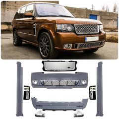 Body Kit  Land Range Rover Vogue L322 (2002-2012) Black Silver Grille Edition Autobiography Design