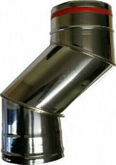Airduct Hellas Μετατόπιση Άξονα S Καμινάδας Μονού Τοιχώματος Φ 100 0,40mm