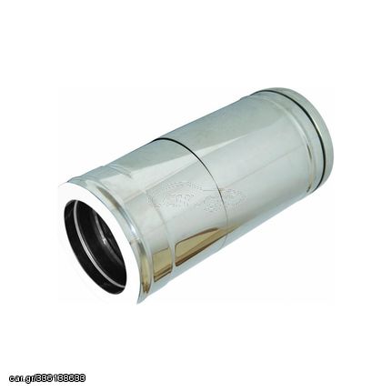 Airduct Hellas Πτυσσόμενη Σωλήνα Καπνοδόχου Διπλού Τοιχώματος Ανοξείδωτη 2m Φ200-250