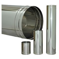 Airduct Hellas Ανοξείδωτος Σωλήνας Καπνοδόχου Μονού Τοιχώματος 1m Φ80 0.5mm