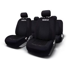 Κάλυμμα καθισμάτων μαύρο-γκρι 5τμχ Sparco - 161.SPS403BKGR