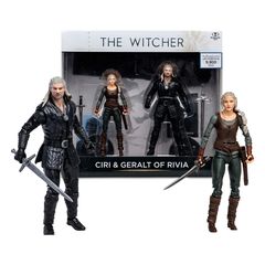 The Witcher Action Figure Geralt and Ciri (Netflix Season 3) 18 cm