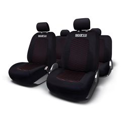 Κάλυμμα καθισμάτων μαύρο-κόκκινο 4τμχ Sparco - 161.SPS403BKRD