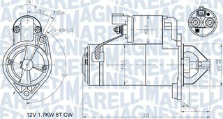 Μίζα HYUNDAI ACCENT III, ELANTRA IV, GETZ, I20 I, I30, IX20, MATRIX; KIA CARENS III, CEE'D, CERATO I, PICANTO I, PRO CEE'D, RIO II, RIO III, SOUL I, VENGA 1.1D-1.6D 12.04-