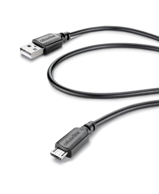 Cellular Line 131745 Regular USB 2.0 to micro USB Cable Μαύρο 1m
