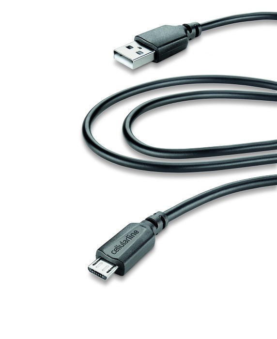 Cellular Line 203947 Regular USB 2.0 to micro USB Cable Μαύρο 2m