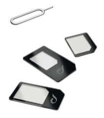 Cellular Line 176746 Universal SIM Adapter σε Μαύρο χρώμα
