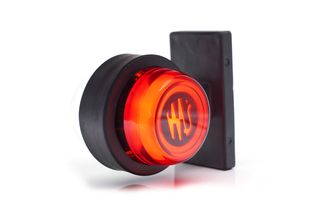 Πλευρικό Φως NEON Τύπου Ωμέγα ΚόκκινοΛευκό 12V-24V Με Λογότυπο WAS