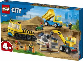 LEGO City: Construction Trucks and Wrecking Ball Crane (60391)