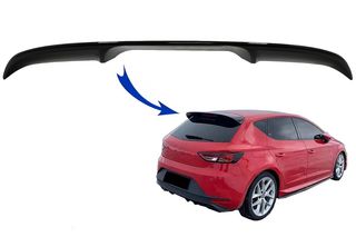 ΑΕΡΟΤΟΜΗ Roof Spoiler Cap Seat Leon 5F Mk3 5 Doors Hatchback (2012-2019) Piano Black