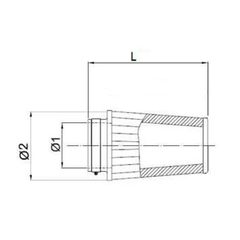 Φιλτροχοανης Tapered Ø52Mm - Fmss52-152 | Bmc