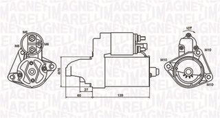 Μίζα  VOLVO C30, S40 II, V50; FORD B-MAX, C-MAX, C-MAX II, ECOSPORT, FIESTA IV, FIESTA V, FIESTA VI, FIESTA/MINIVAN, FOCUS C-MAX, FOCUS I, FOCUS II, FOCUS III 1.2-1.7 08.95-