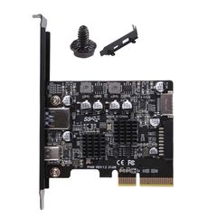 PCI Express to USB 3.2 Gen 2 A port + Type C (10 Gbps) Expansion Card