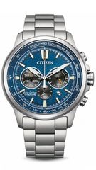 Ρολόι Citizen Eco Drive Titanium χρονογράφος με ασημί μπρασελέ CA4570-88L