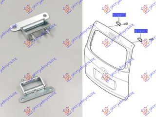 Μεντεσες Πορτας Πισω 5ης ΔΕ=ΑΡ Hyundai H1 18- - 373106100